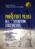 Podstawy prawa dla studentów zarządzania. Wyd. I (2005)